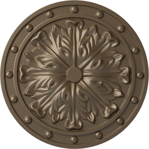 Ekena Millwork Foster Acanthus Leaf Ceiling Medallion (Canopies up to 2 1/4"), 20 1/2"OD x 1 1/2"P, Warm Silver CM20FOWSS - main